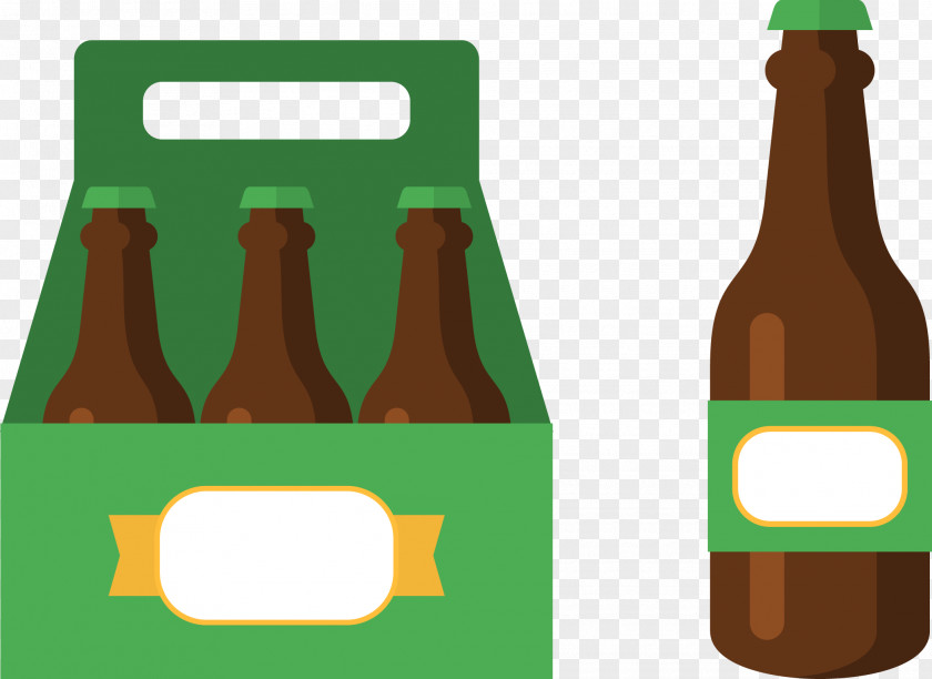 Vector Oktoberfest Beer Bottle PNG