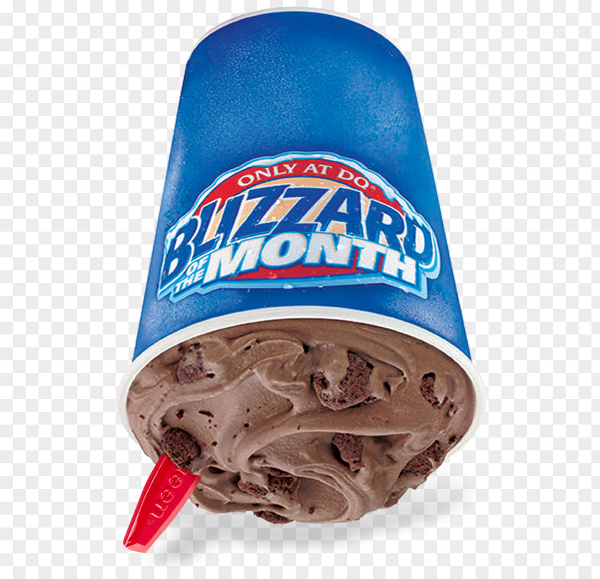 Blizzard Chocolate Truffle Brownie Sundae Dairy Queen Cookie Dough PNG