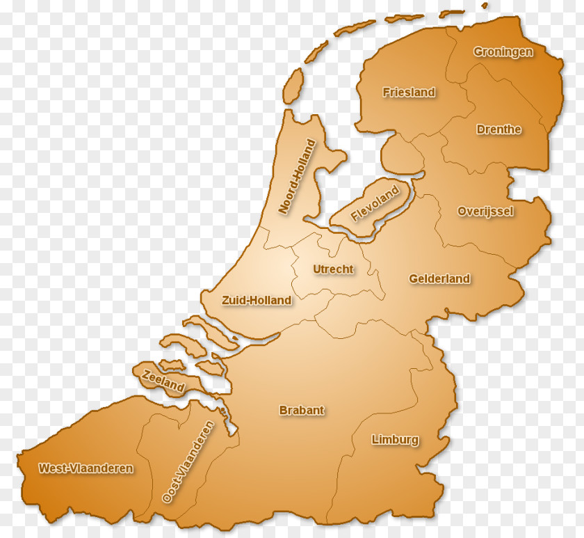 Map Provinces Of The Netherlands PNG