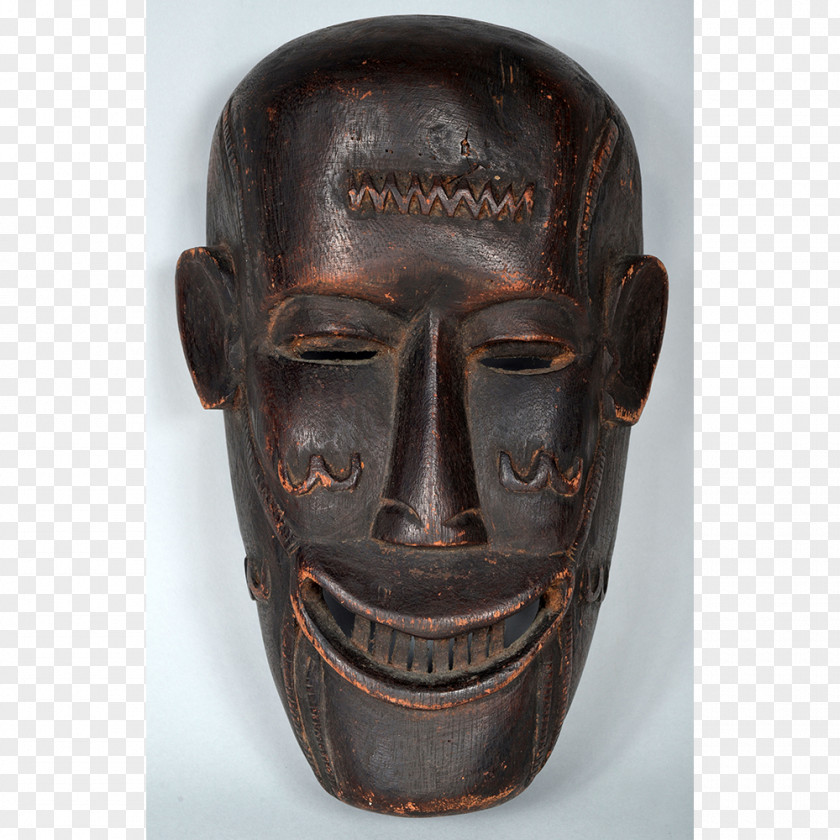 Traditional African Masks New Britain Mask Face Bronze Oceania PNG