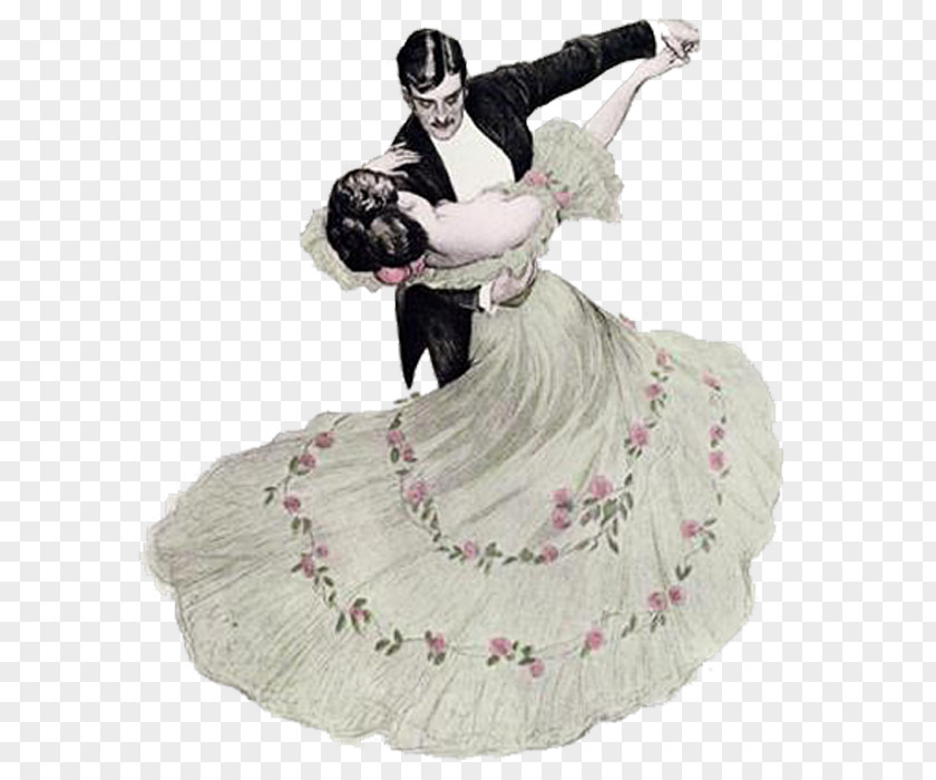 Viennese Waltz Ballroom Dance Art PNG