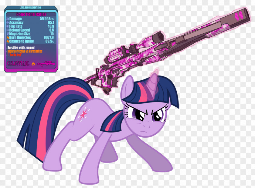 Borderlands 2 Pony Twilight Sparkle Gun PNG