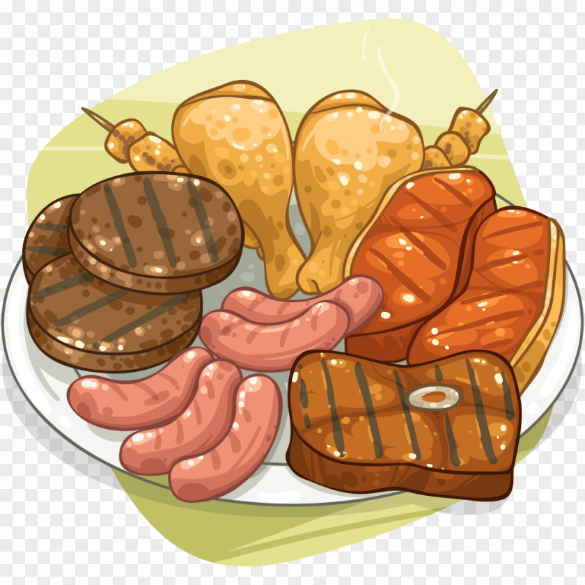 Meat Roast Chicken Barbecue Grill Sausage Food PNG