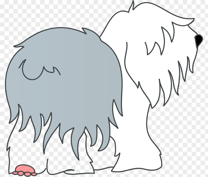 Old English Sheepdog Shetland Herding Dog Cartoon Clip Art PNG