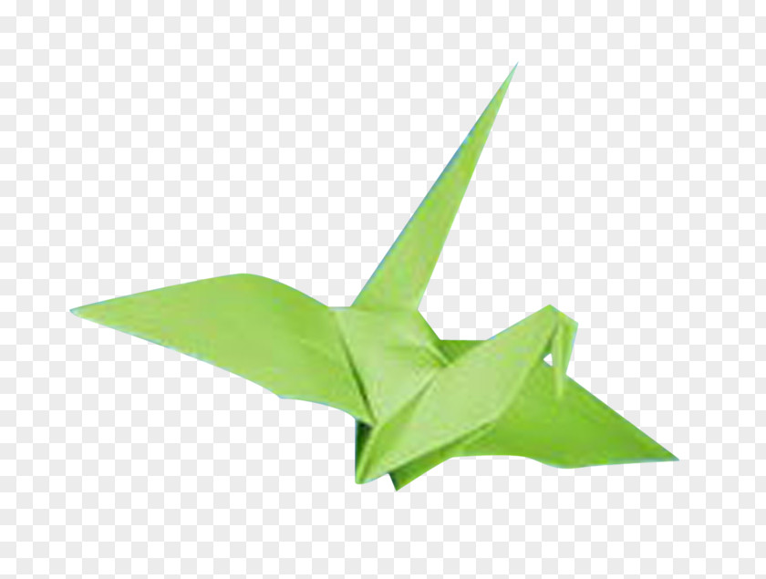 Paper Cranes Origami Crane Green PNG