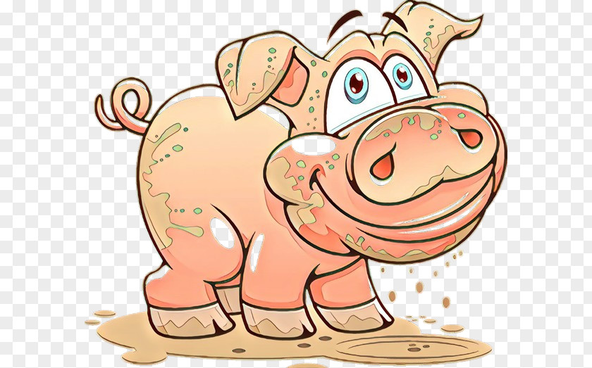 Cartoon Snout Nose Suidae Line PNG
