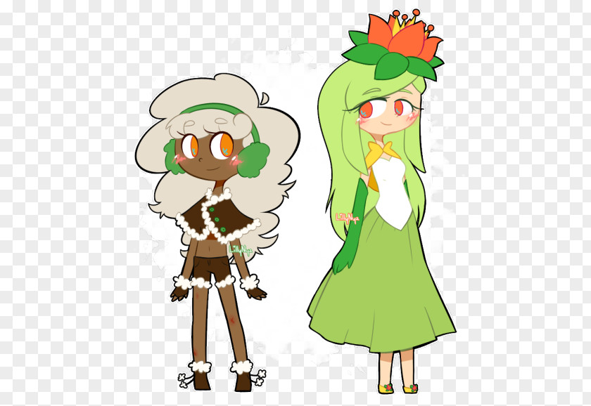 Desingn Whimsicott Lilligant Cottonee Petilil PNG