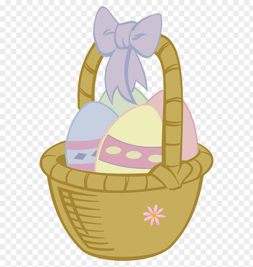 Easter Eggs Bunny Basket Clip Art PNG