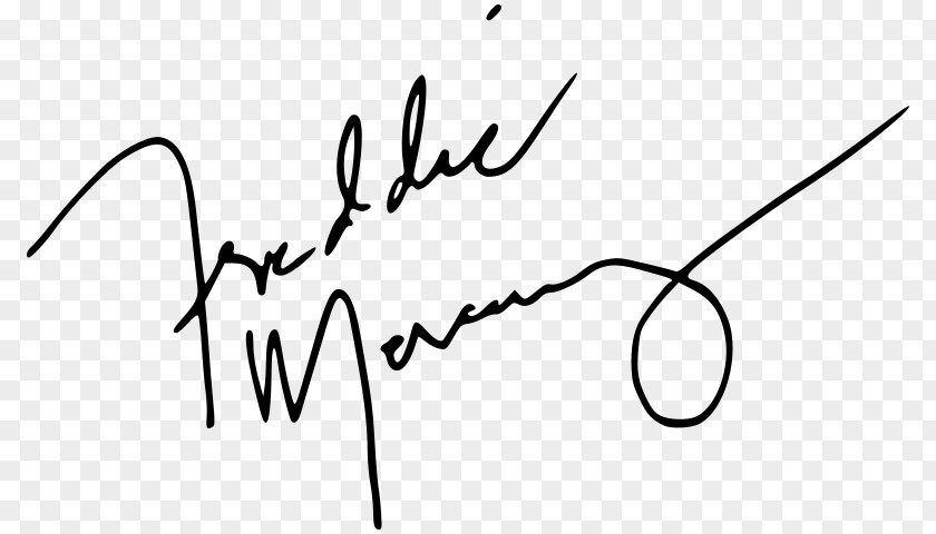 Freddie Mercury Autograph Innuendo A Night At The Opera Queen PNG