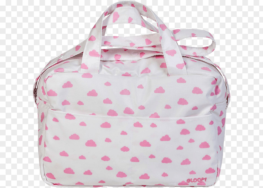 Pink Clouds Handbag Diaper Bags Hand Luggage PNG