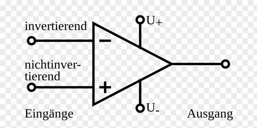 Symbol Operational Amplifier Electronic Circuit Differential PNG