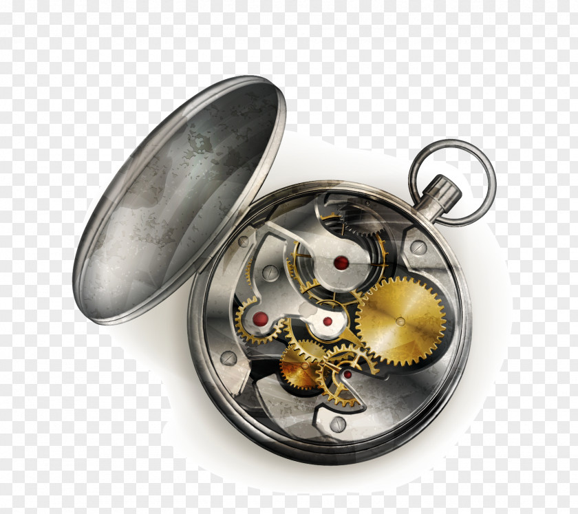 Vector Pocket Watch Clock Euclidean Photography Illustration PNG