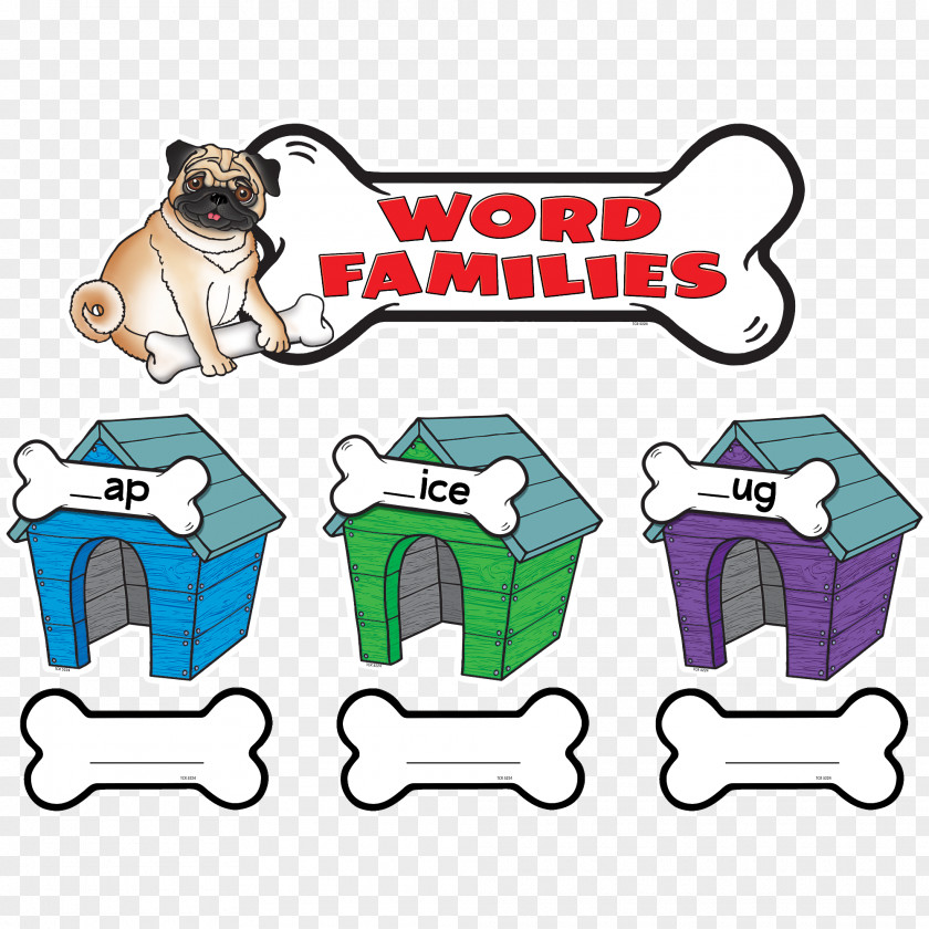 Dog Word Family Families: Bulletin Board Clip Art PNG