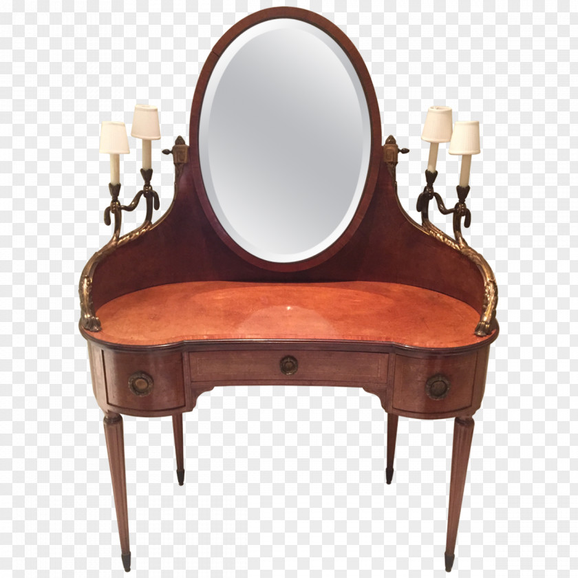 Table Antique Furniture Lowboy Louis XVI Style PNG