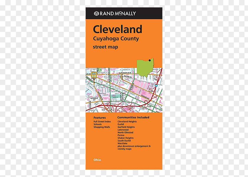 Map Cuyahoga County, Ohio Rand McNally 2009 The Road Atlas Large Scale: United States Southern Fishing Guide North Dakota, South Dakota PNG