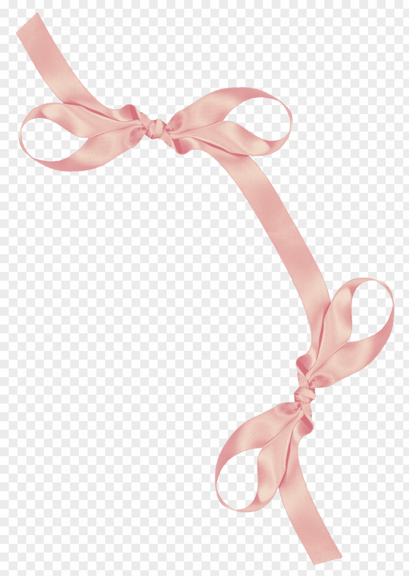 Pink Bow Ribbon Shoelace Knot Download PNG