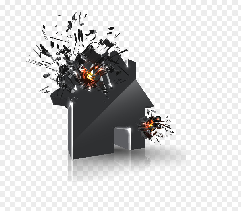 Broken House Symbol PNG