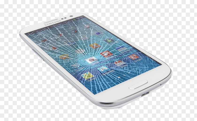 Smartphone Samsung Galaxy S III 破碎屏幕惡作劇 Prank Android Handheld Devices PNG