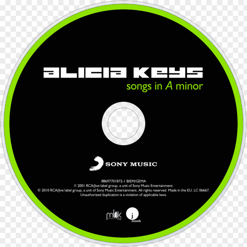 Diary Of Alicia Keys Songs In A Minor Compact Disc PNG