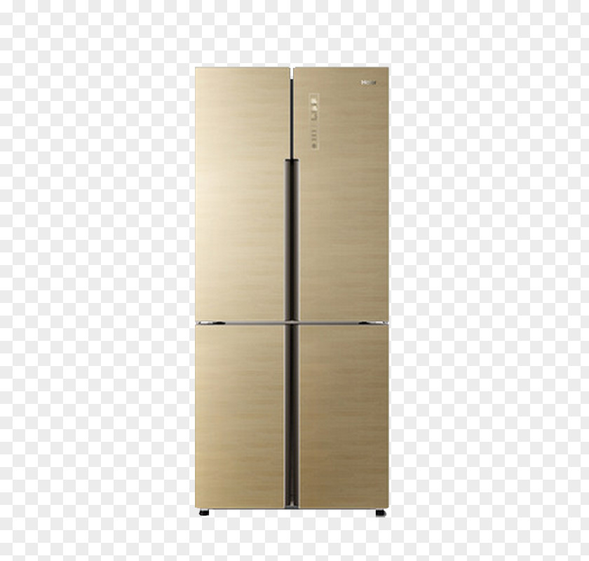 Golden Old Open Door Refrigerator Haier PNG