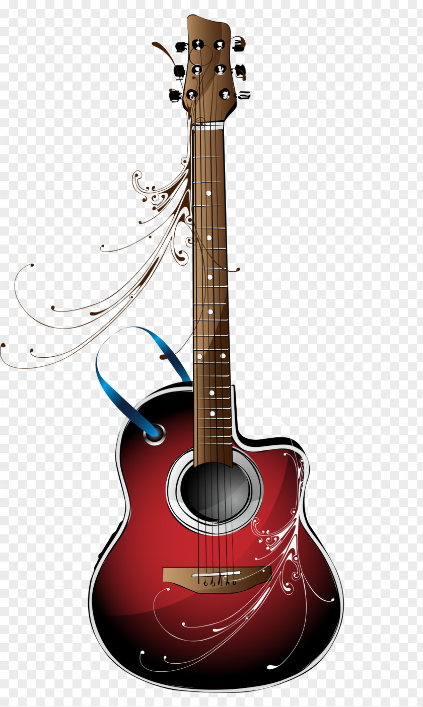 Musical Instruments Red Electric Guitar Acoustic High-definition Video Wallpaper PNG