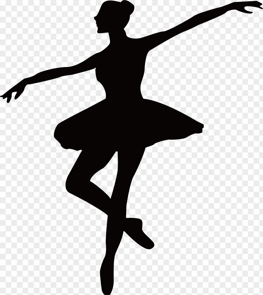The Ballet Dancer Silhouette PNG