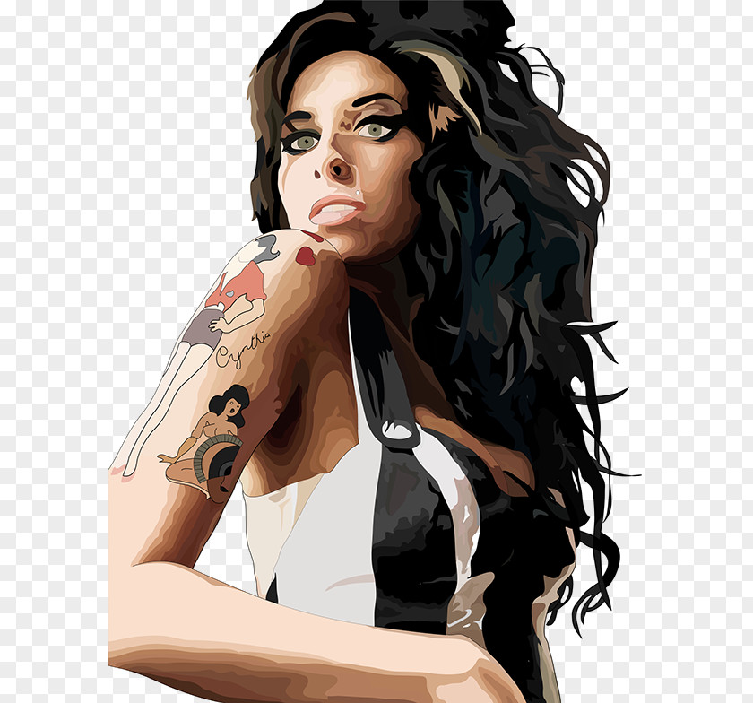 Amy Winehouse Rehab Back To Black Hair PNG