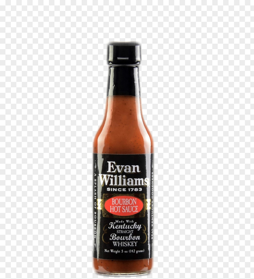 Bottle Bourbon Whiskey Hot Sauce Evan Williams PNG