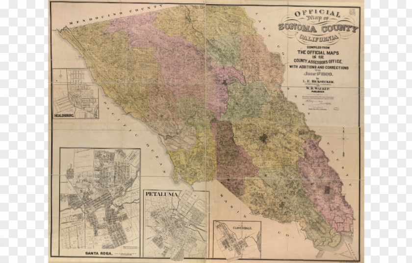 Map Sonoma City Atlas Topographic PNG
