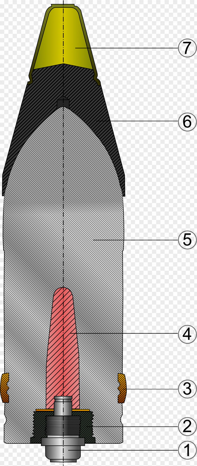 Shell Panzergranate 39 Armor-piercing Artillery Fuze Kinetic Energy Penetrator PNG