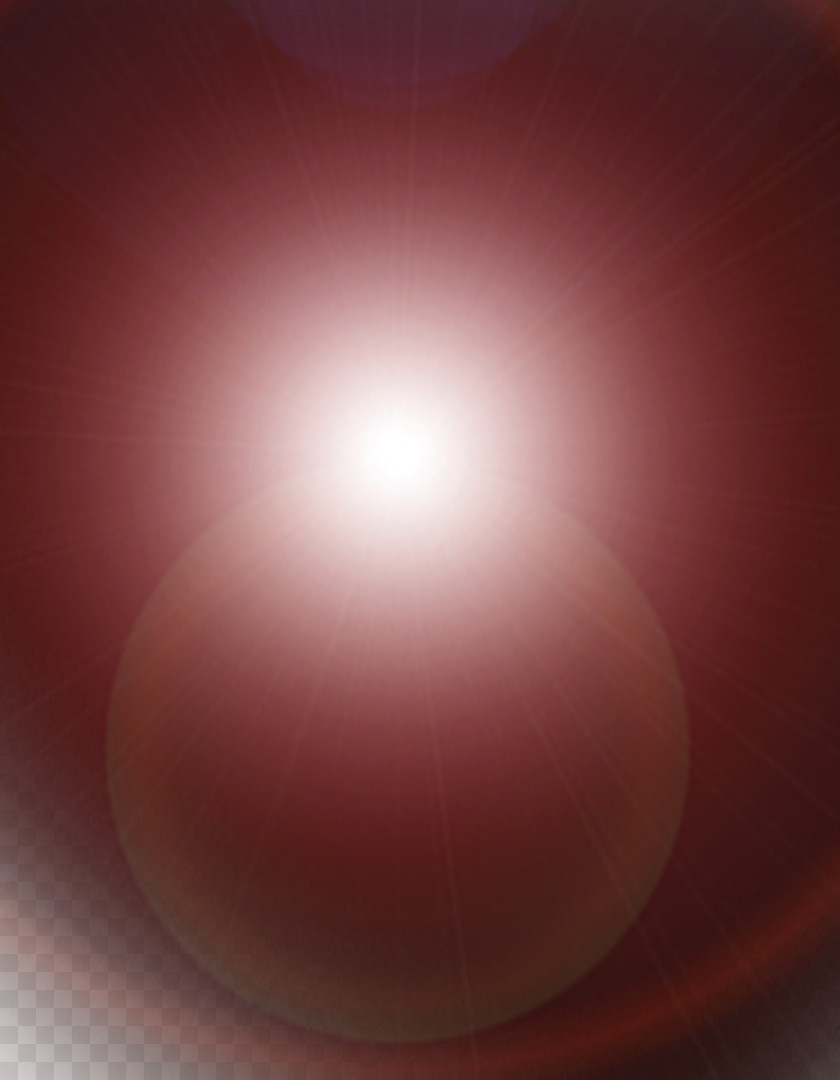 Sun Rays Light Effect Red Sphere Wallpaper PNG