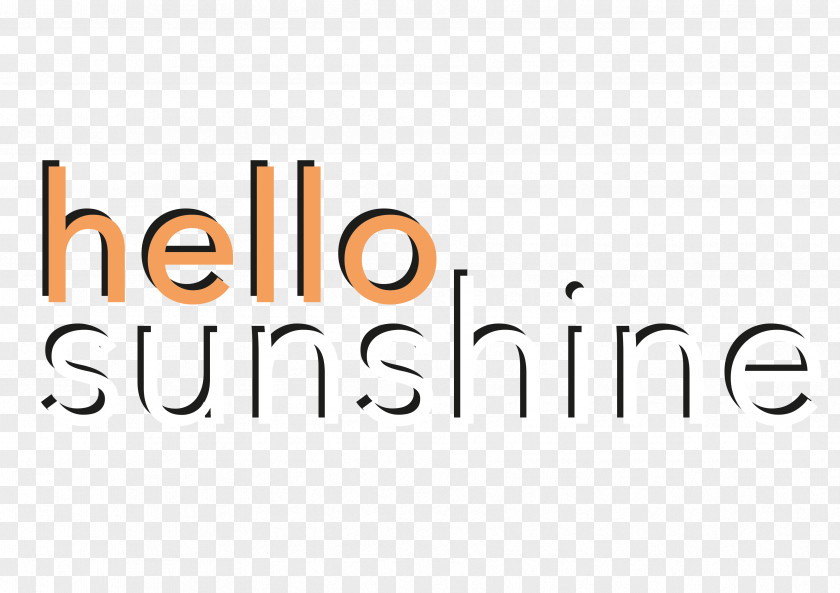 Hello Sunshine Logo Brand Font PNG