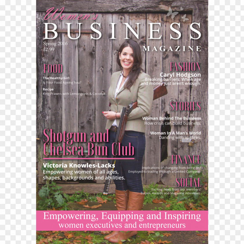 Magazine Cover Woman Business Article Advertising PNG