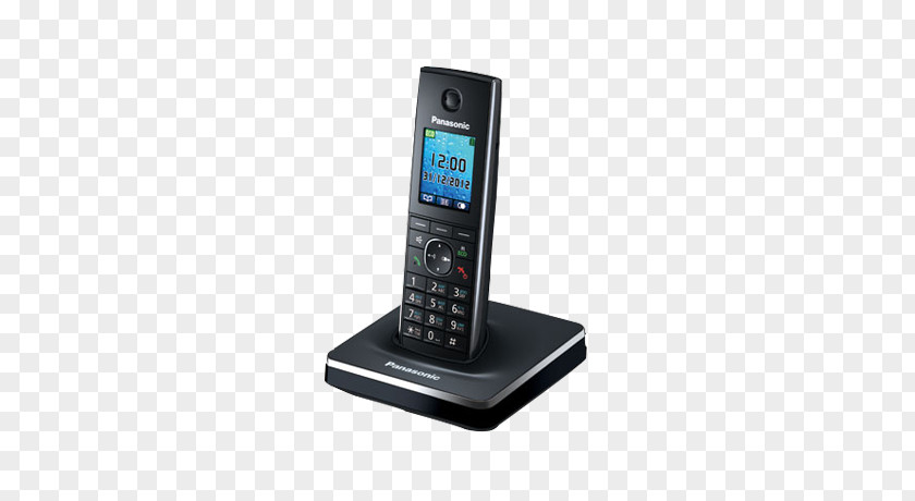Panasonic Phone Cordless Telephone Digital Enhanced Telecommunications PNG