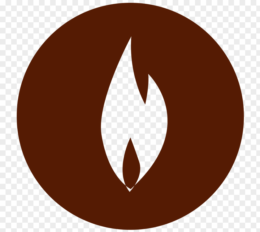 Sepia Circle Symbol Crescent Brown Logo PNG