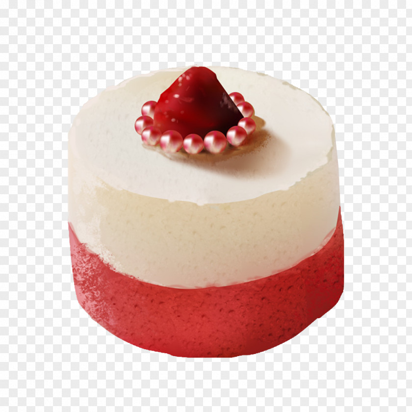 Strawberry Cake Ice Cream Pie PNG