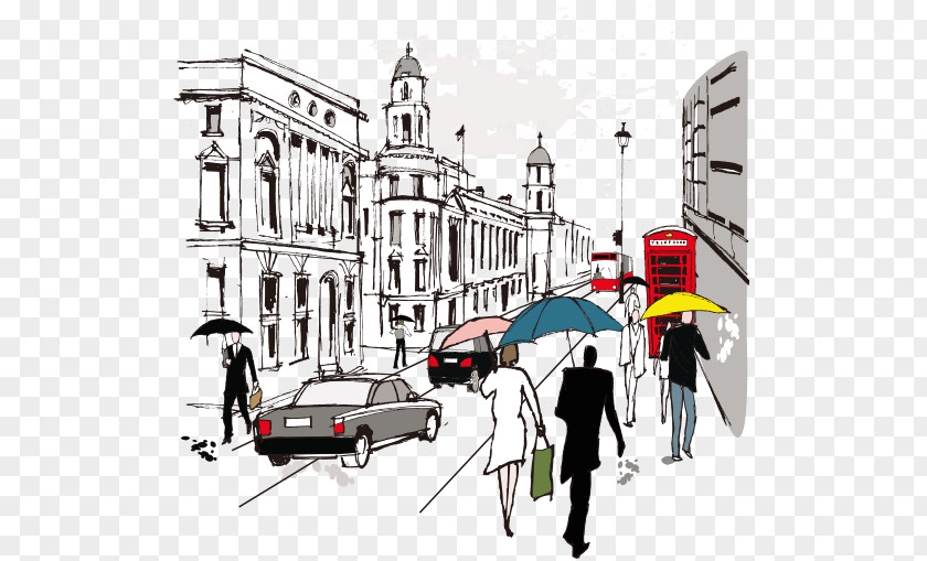 Design Street Drawing PNG