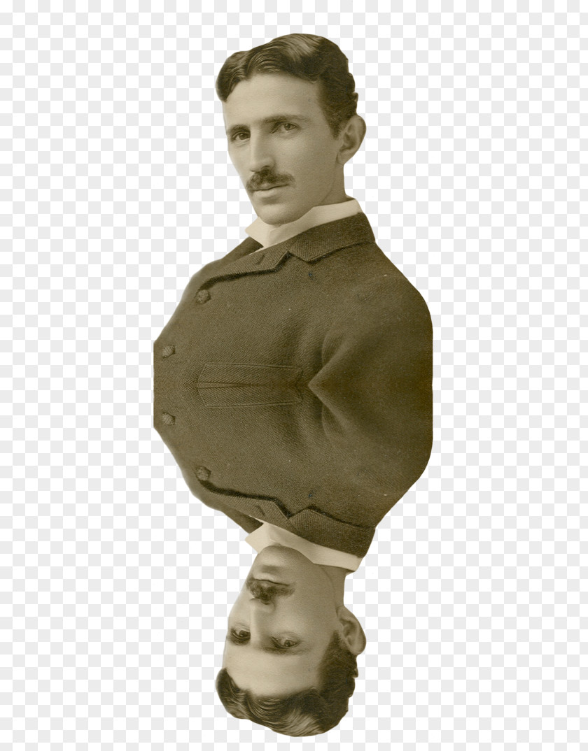 Nikola Tesla Shoulder Electricity Paperback PNG
