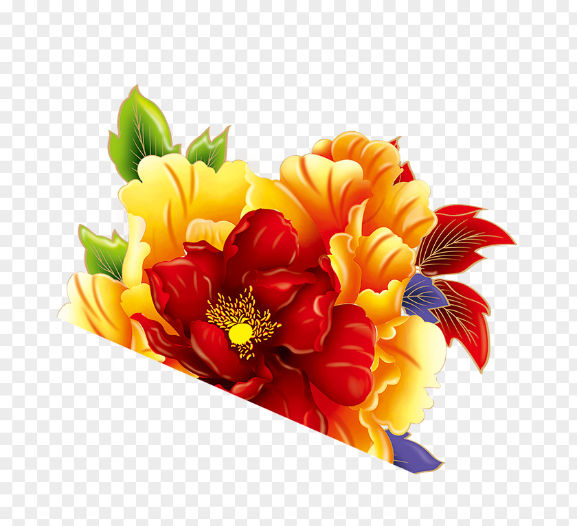 Peony Floral Design Moutan Cut Flowers PNG