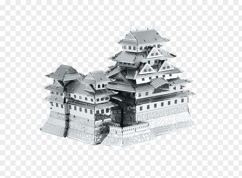Real Castle Himeji Metal Paper Building Solder PNG