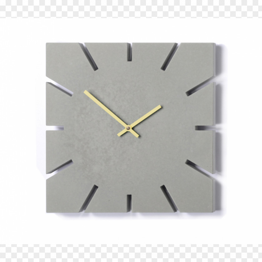 Angle Rectangle Clock Metal PNG