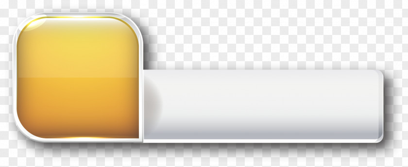 Cartoon Vector Button Material Yellow Cylinder PNG