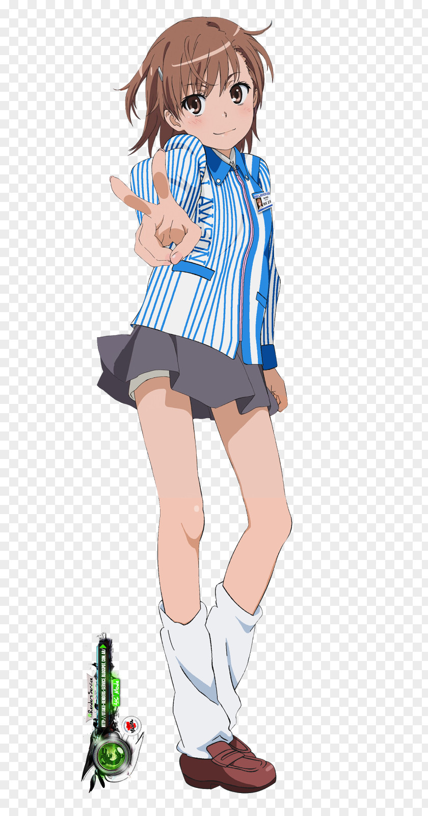Mikoto Misaka A Certain Scientific Railgun Magical Index Anime PNG Anime, and pleated skirt clipart PNG