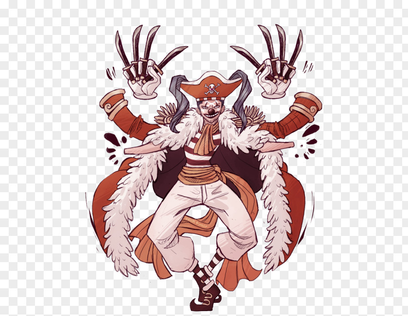 One Piece Buggy Shanks Monkey D. Luffy Fan Art PNG