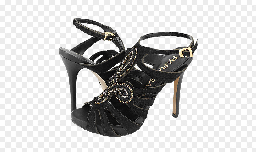 Sandal Shoe Pump Black M PNG