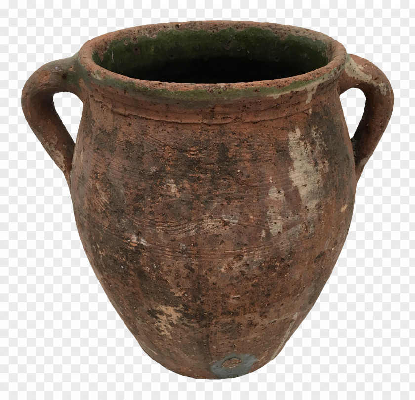 Turkish Olive Jars Ceramic Pottery Vase Antique Terracotta PNG