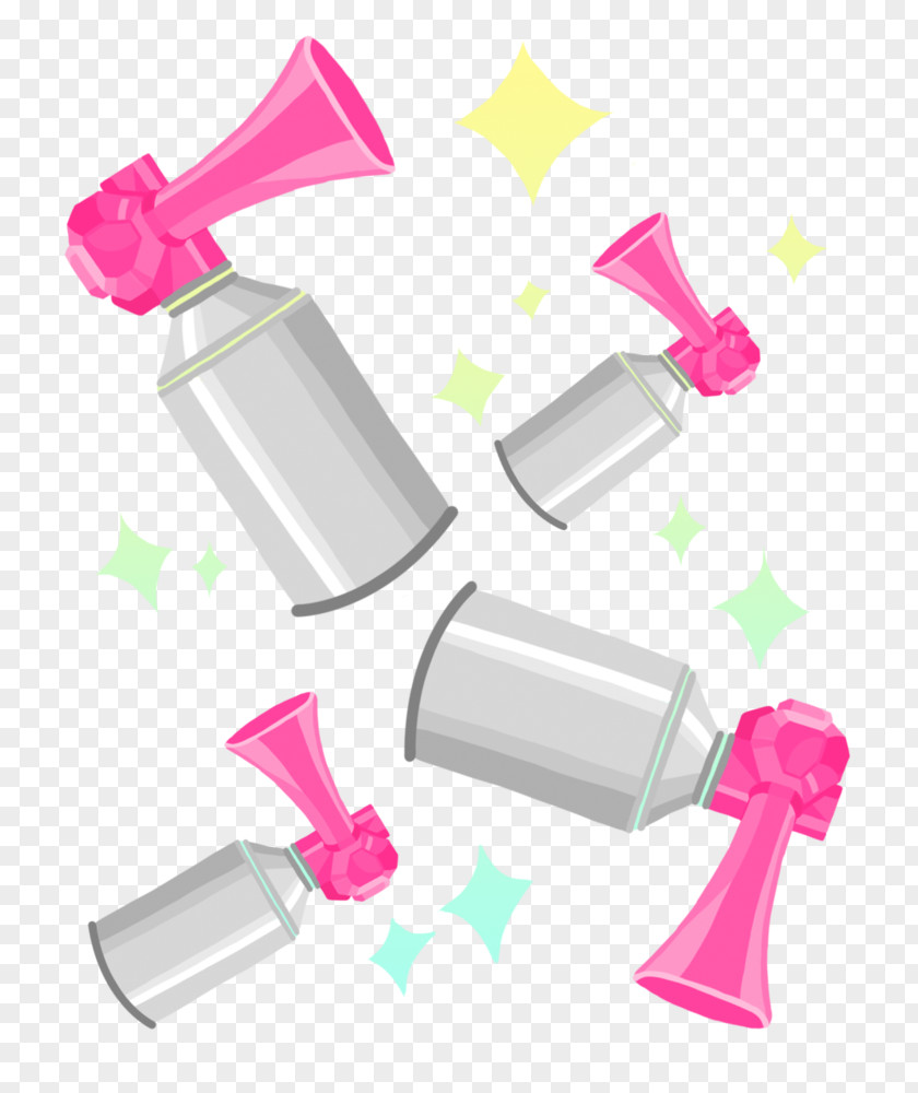 Air Horn Cosmetics Plastic Brush PNG