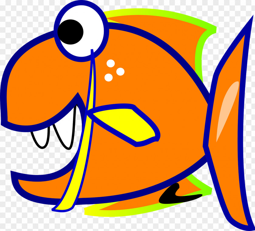 Cartoon Fish Piranha Drawing PNG