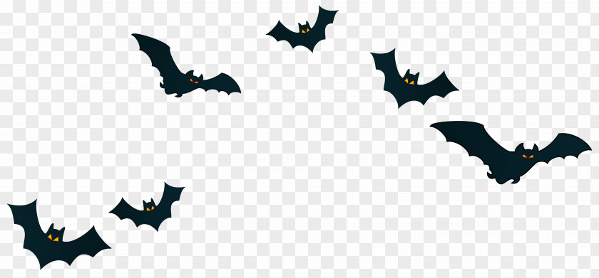 Halloween Bats Decor PNG Clipart Image Trick-or-treating Jack-o'-lantern Clip Art PNG