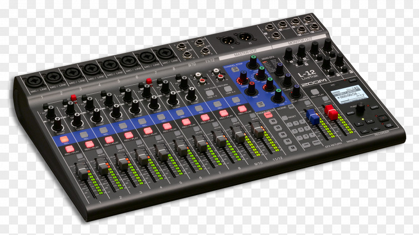 Microphone Audio Mixers Digital Mixing Console Multitrack Recording Sound And Reproduction PNG